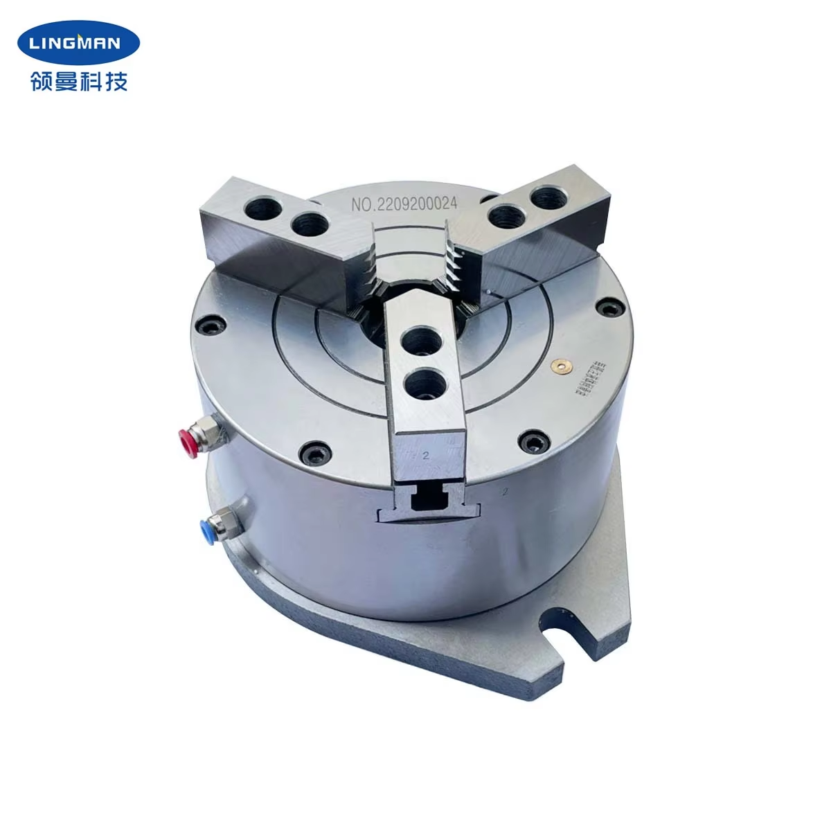 6 Inch 160mm Vertical Hollow Pneumatic Rotary Chuck with Max. Clamping Force 32.9KN for CNC Lathe Machine