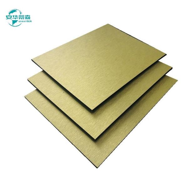 Brushed ACP Aluminum Composite Panel with 2440mm Length B1 Fire Rating and Custom Colors
