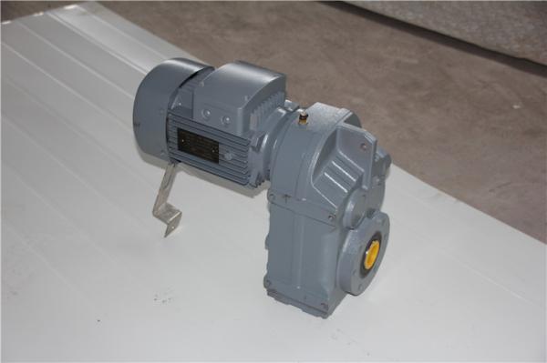 F87 Helical Gear Reducer Parallel Solid Shaft Heli Worm Gearbox 14-280rpm Output Speed