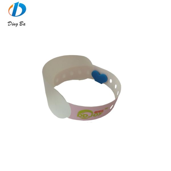 Waterproof Custom Logo Mother Baby Hospital Patient ID Wristband with Heat Sensitive