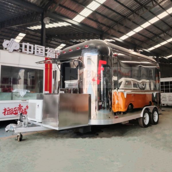 40kms per hr Mobile Sales Trailer for Snacks Fast Food Drinks Ice Cream Coffee