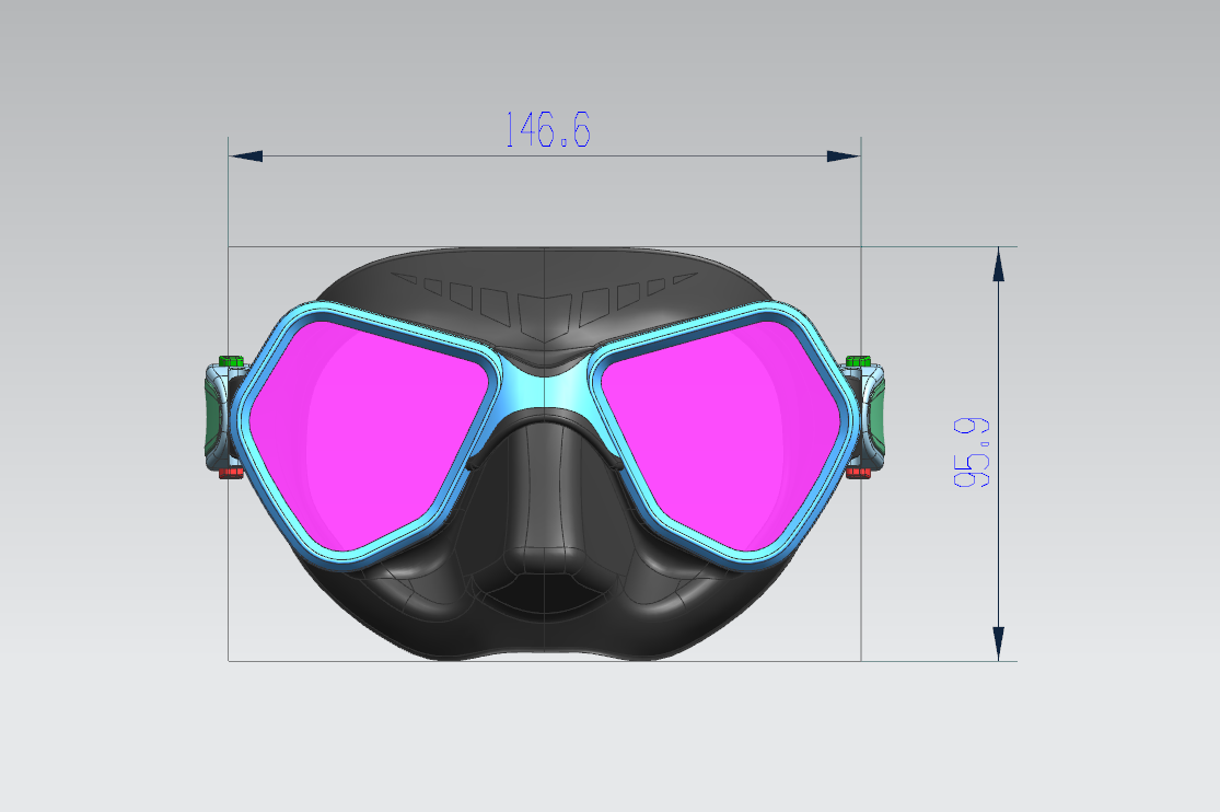 ZMZ Anti-Fog Swimming Goggles Diving Mask and Snorkel Set for Men Women Teenagers Snorkel Mask Set