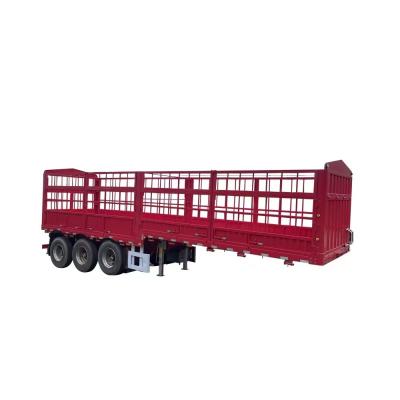 28 Ton Fence Semi Trailer For Vegetable And Cargo Transportation