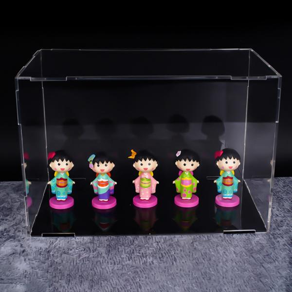 Double Sided Clear Acrylic Display Cube Holder Case Sports Helmet Display Case