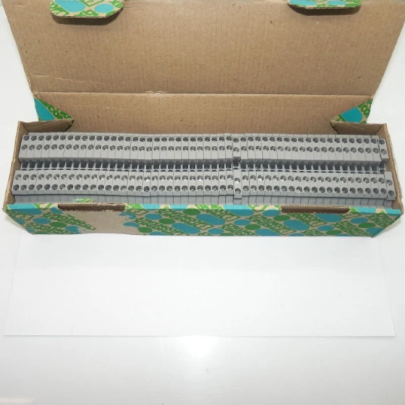 Phoenix Contact 500V 24 A Spring Terminal Block with 4 Connections Feed-through Terminal Block Connector