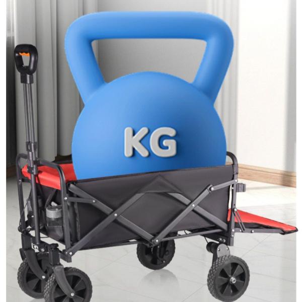 Remote Control Electric Folding Wagon Outdoor Push Pull Cart 230L