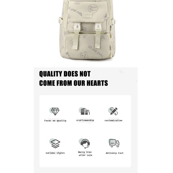 OEM ODM Women Large Capacity Casual Sports Bag Middle School Students Backpack