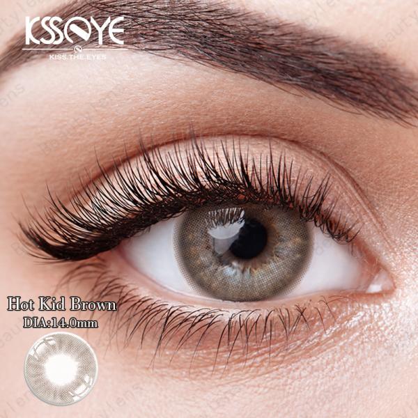 Pele escura de Grey Colored Contacts Lens For da prescrição natural anual do Sweety 