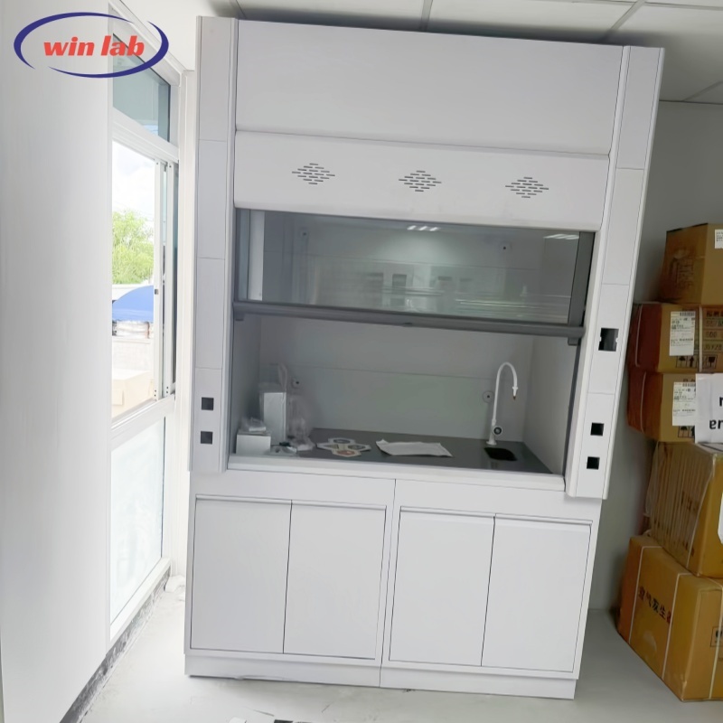 Chemical Resistant Laboratory Fume Hood 1200mm Vented Fume Hood With Exhaust Fan