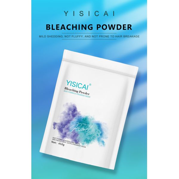 450 g de polvo blanqueador de salón profesional Piaochun, resultado de aclaración de 8-9 niveles, tipo suave bajo en amoníaco, fórmula sin polvo de hierbas verdes