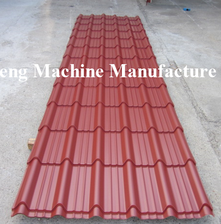 European Style Glazed Tile / Double Layer Roll Forming Machine , Partial Arc Color Steel Roof Tile Roll Forming Machine