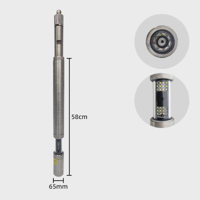 Yellow 65mm Dual Borehole Inspection Camera Side 360 Degree Rotate 220V