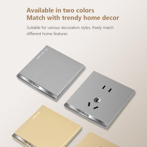 16A V9 Wall Switch Socket , LKI Automatic Transfer Switching Push Button For Office Commercial