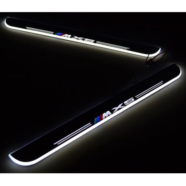 BMW X5 E70 Car accessory stainless steel scuff plate door sill LED light