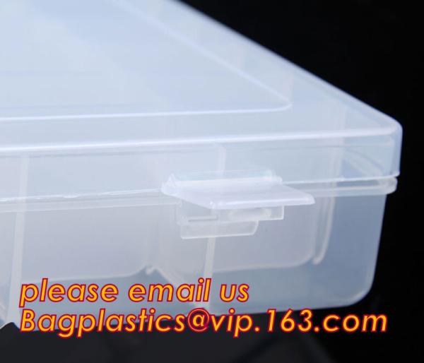 Plastic Storage Box With 15 Removable Compartments Tool Containers, plastic divided storage box for candy and nuts