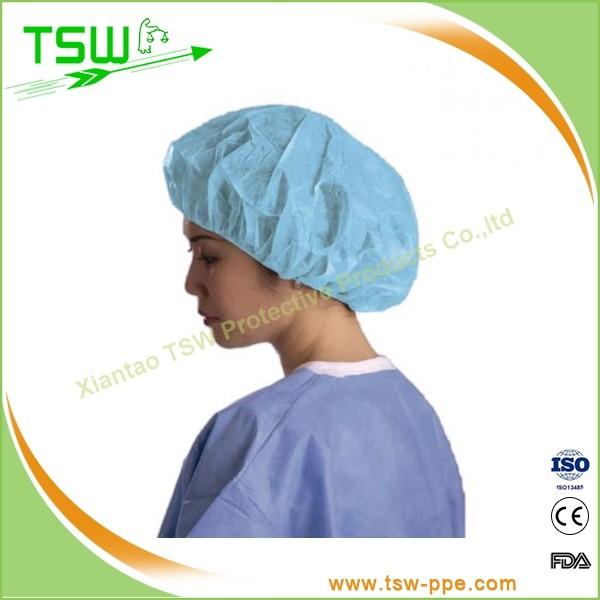 EO Sterile Disposable Nonwoven Medical Bouffant Cap