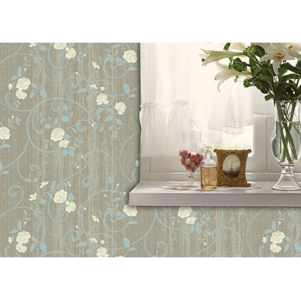 загородный стиль для оформления живущей комнаты, подгонянный цвет обоев моды 1.06м корейский