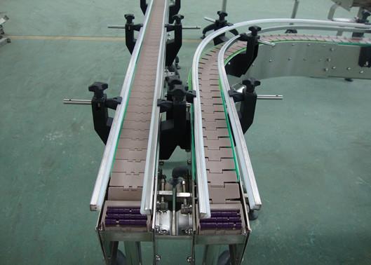 Stainless Steel Turning Slat Chain Conveyor for Bottles Conveying