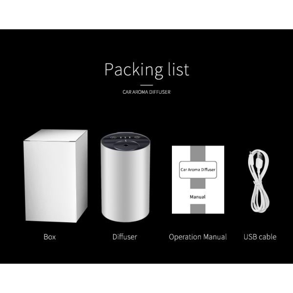 HOMEFISH ABS PP Электрический диффузор ароматизации Автомобильный диффузор ароматизации 2000 мАч