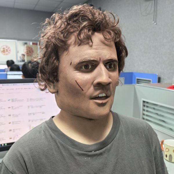 Lifelike Silicone Human Mask for Professional Costume and Theatrical Events One Size Fit Most