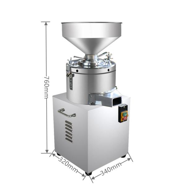 25KG/HR 45KG Tomato Colloid Mill Machine , Pepper 1.5kw Paste Grinder Machine