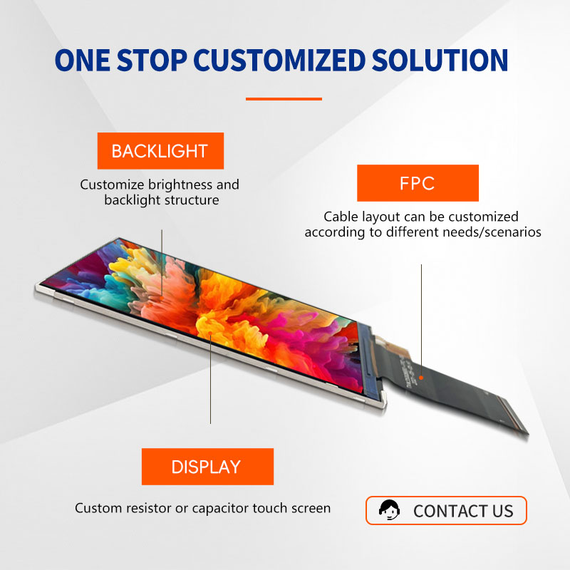 3.5-дюймовый TFT LCD дисплейный модуль 480 * 800 IPS полный вид с RGB 18 BIT интерфейсом TFT LCD дисплейный модуль
