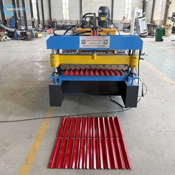 Manufacture Galvanized Steel Corruagted Roofing Sheet Roll Forming Machine 
