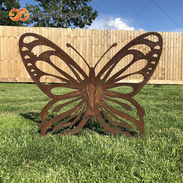O laser de Art Landscape Corten Steel Ornaments do jardim cortou as decorações animais do teste padrão do metal