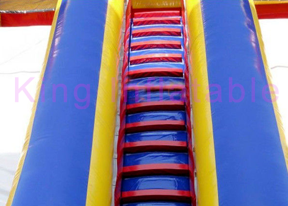 A pista dobro gigante Kidwise colorido inflável seca a corrediça com o encerado do PVC de 0.55mm