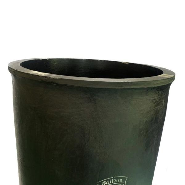 Creuset de fusion de cuivre droit capacité 150 kg, creuset en carbure de silicium pour la fusion du cuivre