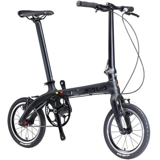 Bicicleta da dobradura do carbono de Sava Z0, bicicleta dobrável da fibra do carbono de 14 polegadas