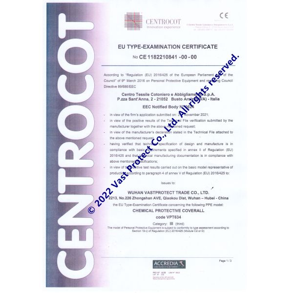 55gsm-70gsm EN14126 Type 5 6 Disposable Coveralls With Heat Seal Seam Tape