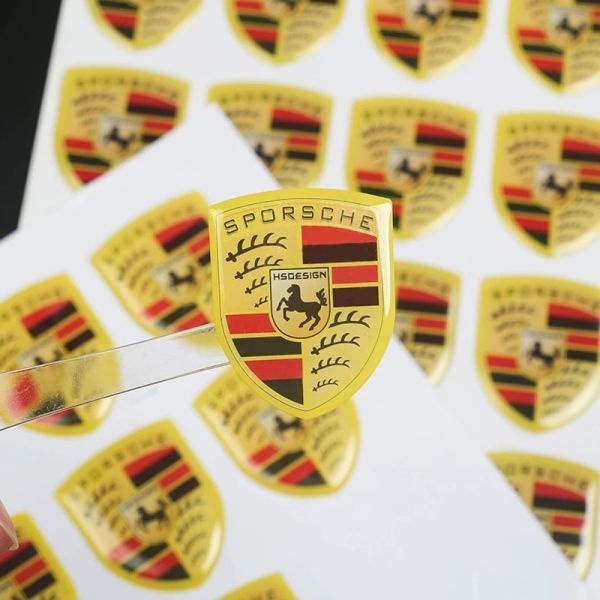 Die Cut 3D Logo Epoxy Dome Stickers , Epoxy Domed Labels