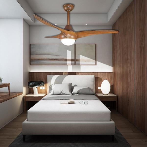 Função fresca Ventiladores de teto dobráveis chineses com luz LED Temperatura de cor 3000-6000K