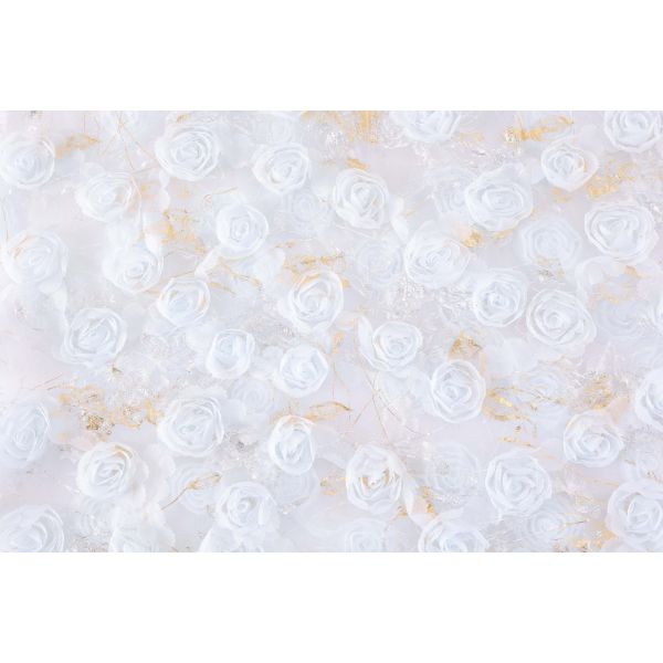 100 Polyester Rose Ribbon Embroidery White Wedding Laces Fabric for Womens Clothing Dresses Dancewear