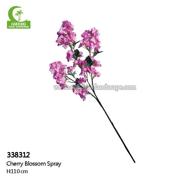 Flores artificiais do toque real plástico da haste, Cherry Blossom Artificial Flowers 110cm