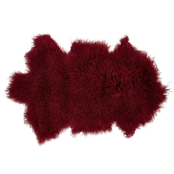 Половики и ковры пола одеял естественного розового реального монгольского одеяла меха кровати половика овечки декоративные для живущей комнаты