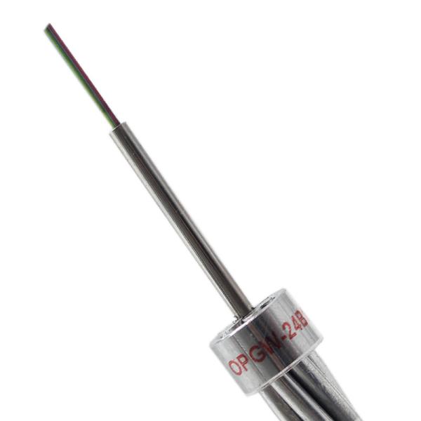 Câble optique central de fibre d'Al Covered Stainless Steel Tube OPGW pour la communication de puissance