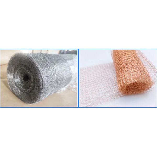 Distillation Column Copper Knitted Wire Mesh Packing with 0.16mm Wire Diameter 60mm Width and High Filtering Efficiency
