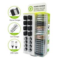 L'affichage acrylique d'accessoires de téléphone portable étire des chargeurs d'Usb de station de téléphone de support de support