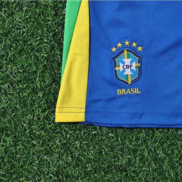 Brazil National Team 2025-2026 Season Childrens Home Jersey Lightweight Sweat Wicking