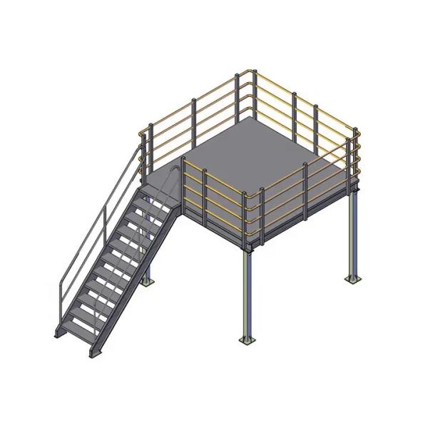 Aerial Work Warehouse Mezzanine Floor Attic Rack Steel Structure Platform