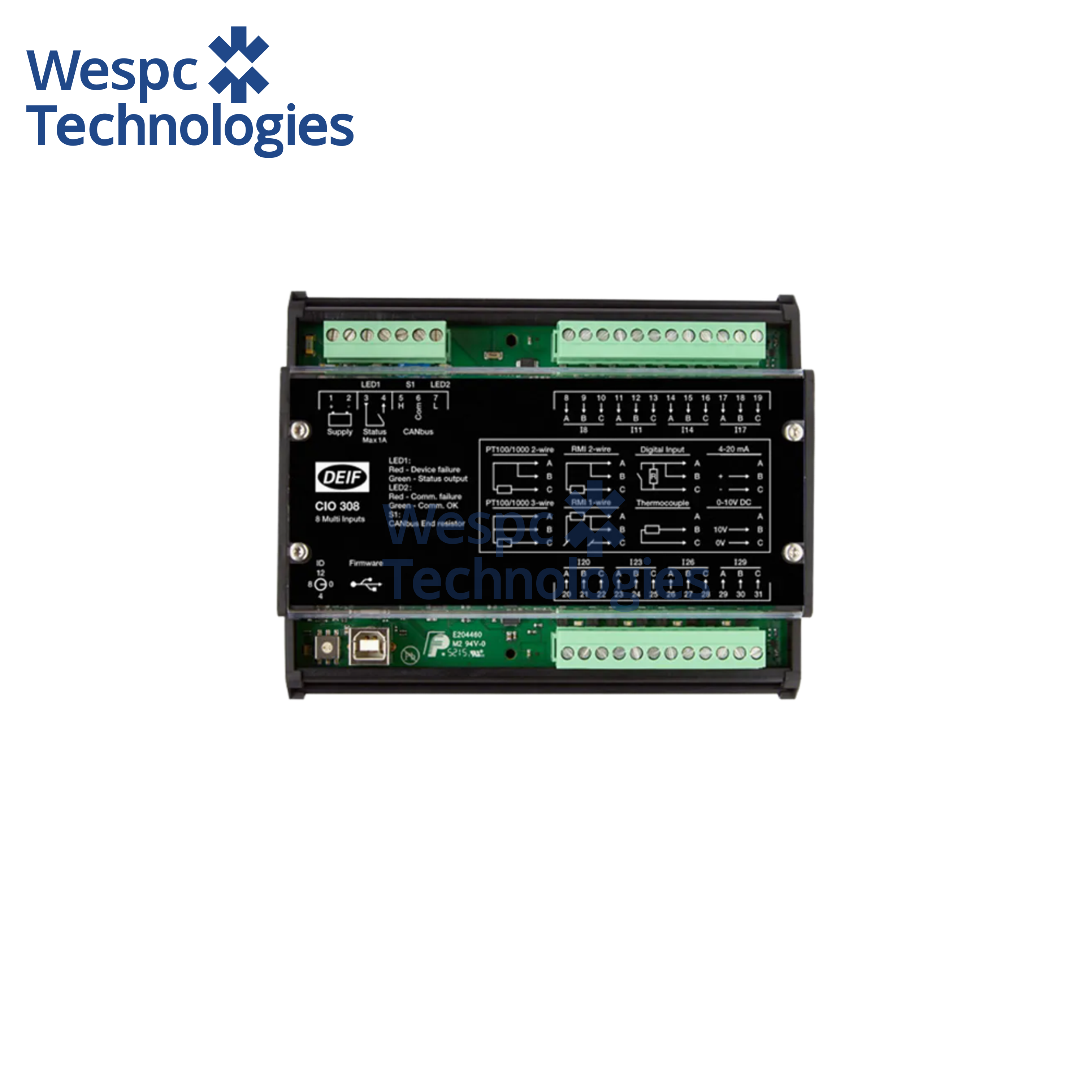 Wespc Original CIO308 CAN Bus IO Module Industrial Control System Device