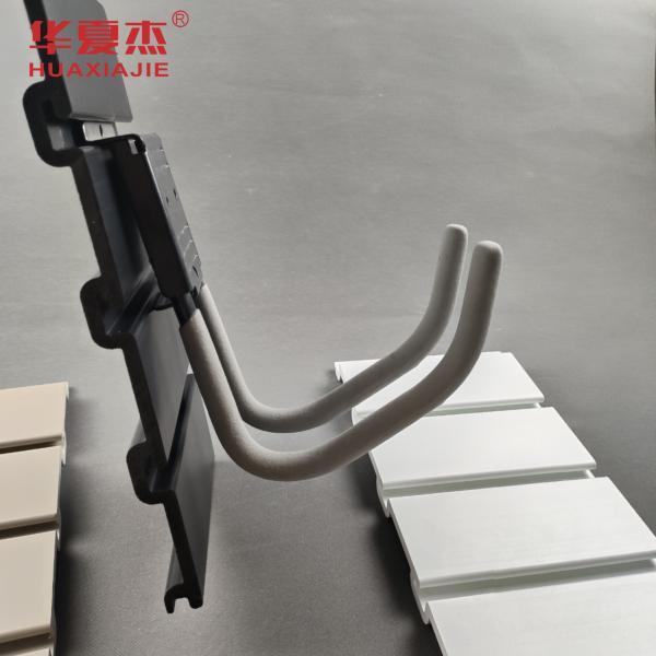 10 Years Warranty PVC Slatwall Panels PVC Garage Wall Organization Excellent Moisture Resistance