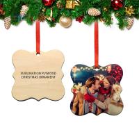 Customized Printing Sublimation Wooden Christmas Ornaments Decorations
