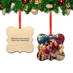 Customized Printing Sublimation Wooden Christmas Ornaments Decorations