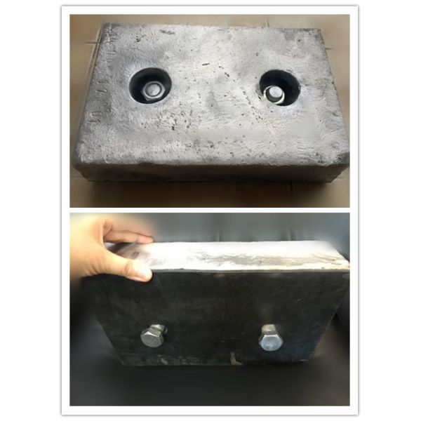 Zinc sacrificial anode rod used for protect steel tank in salt water sea water
