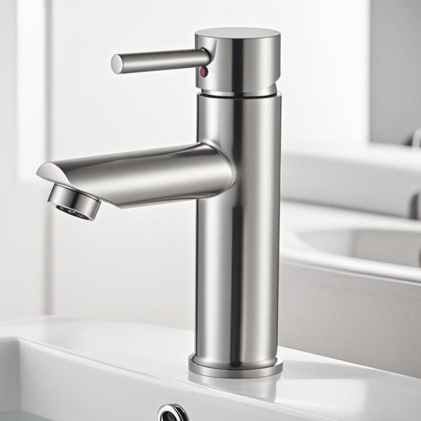 Bathroom Stainless Steel Waterfall Basin Faucet Polished Special Surface Treatment