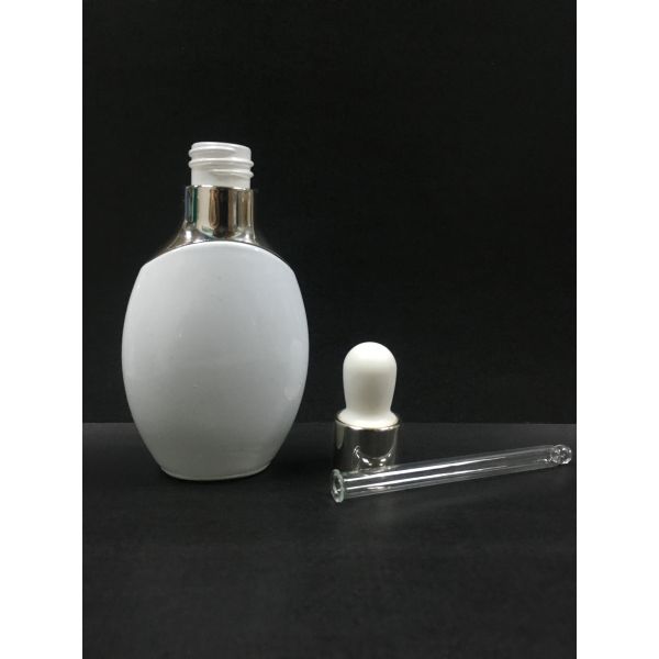 El dropper de cristal oval de las botellas de aceite esencial embotella Skincare que empaqueta el logotipo y el color modificados para requisitos particulares