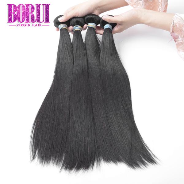 Unprocessed Brazilian Virgin Human Hair Soft Silky Straight Optional Texture
